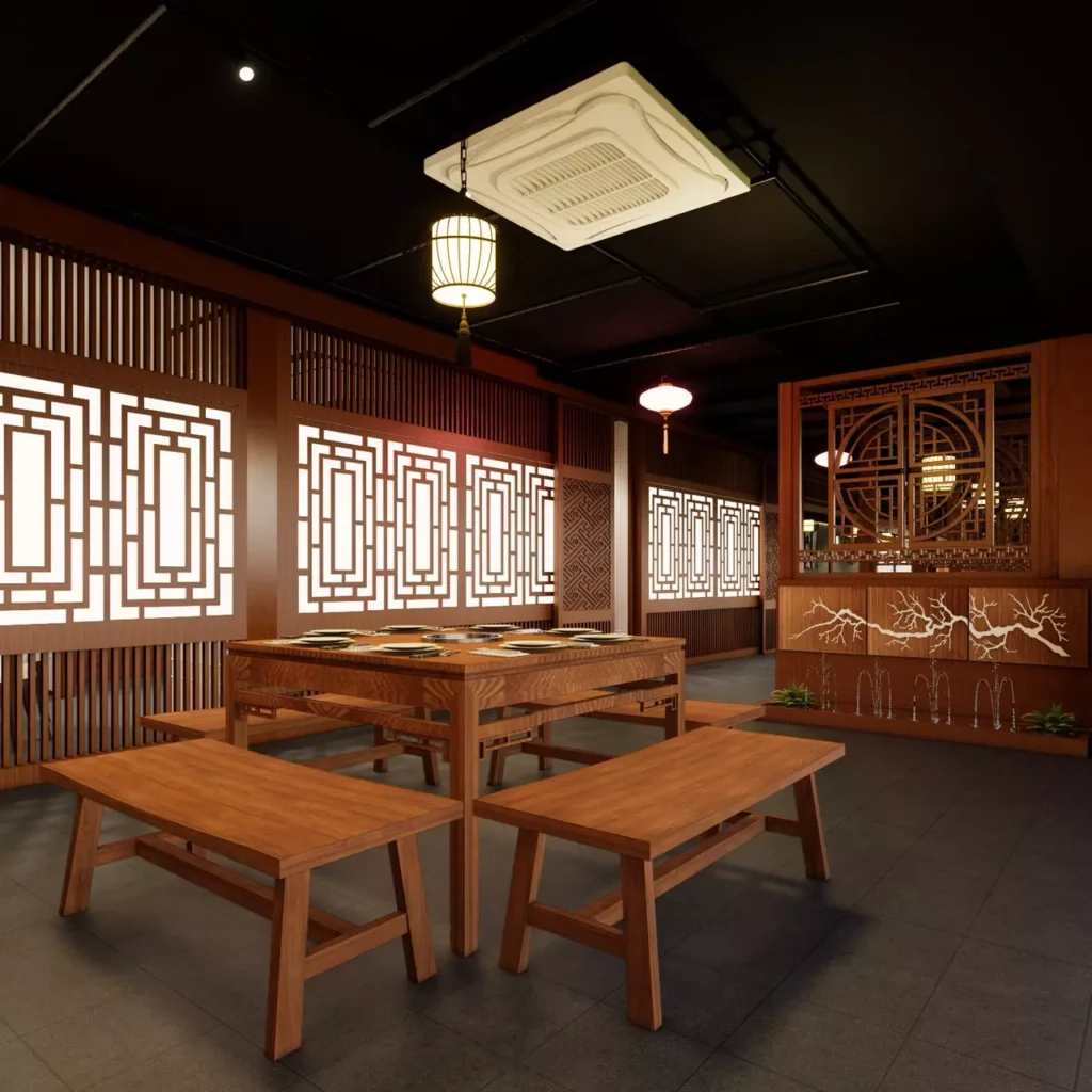 รับออกแบบร้านอาหารจีน ออกแบบร้านอาหารจีน