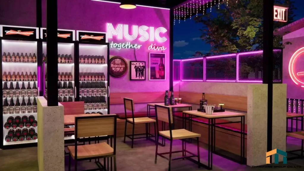 รับออกแบบร้านเหล้า นั่งชิว รับออกแบบร้านเหล้า นั่งชิว