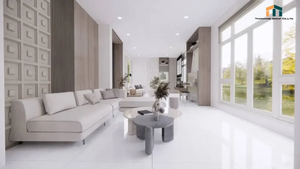ห้องรับแขก ออกแบบภายในบ้านห้องรับแขก