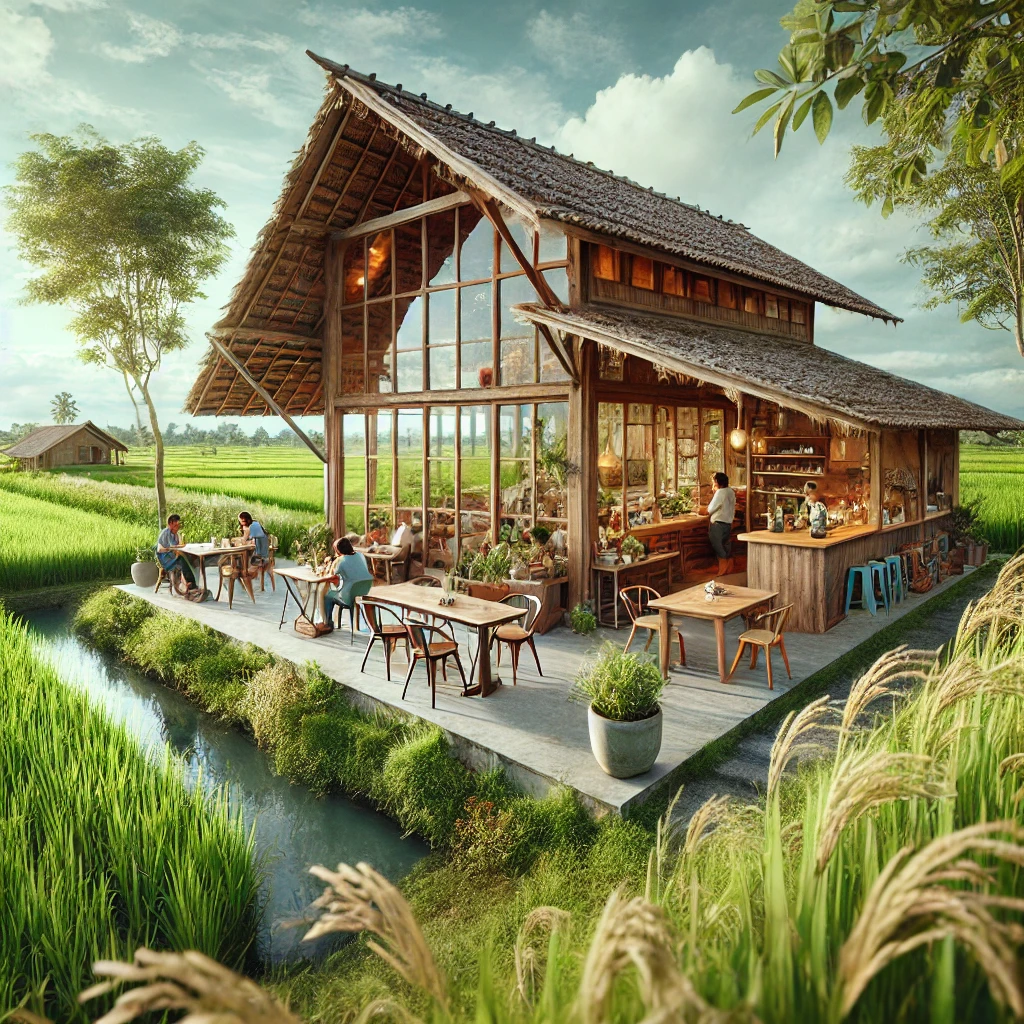 ออกแบบก่อสร้างร้านกาแฟ คาเฟ่