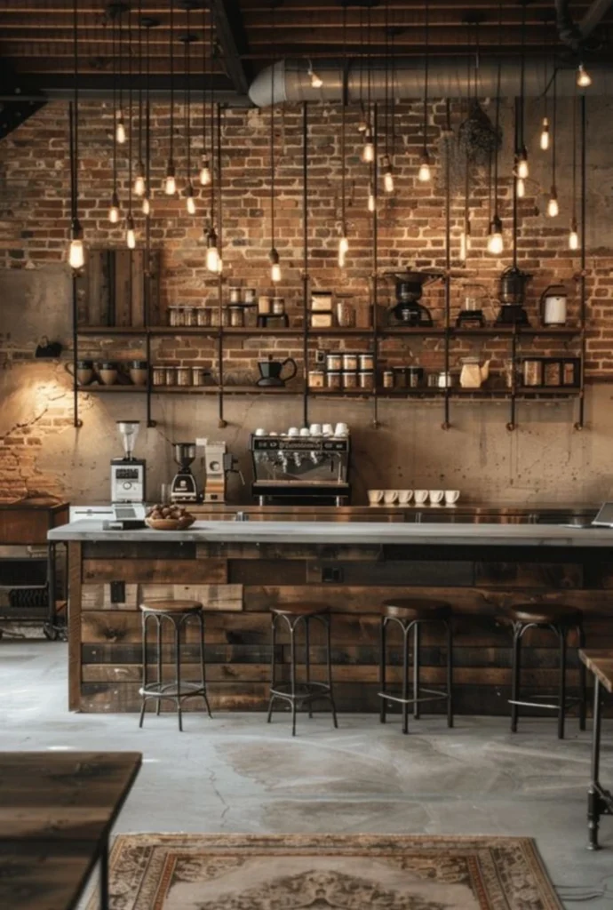 ออกแบบร้านกาแฟสไตล์ลอฟท์